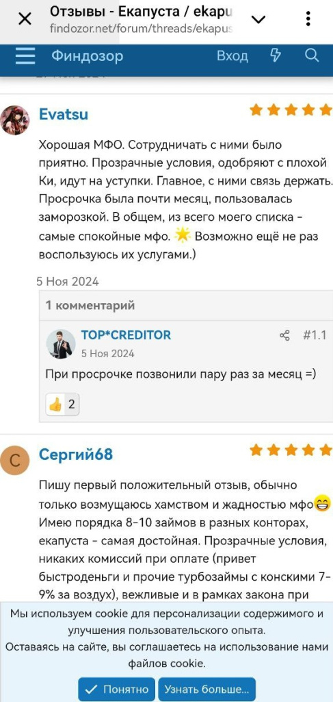 Отзывы ФинДозор