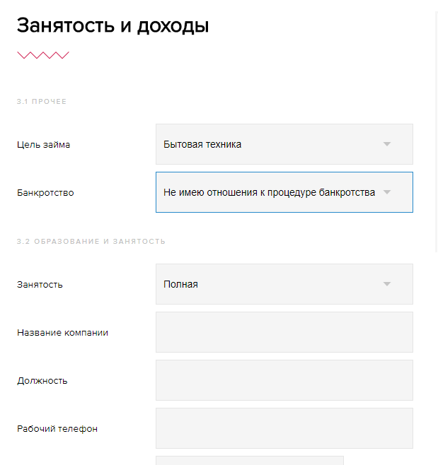Заполнение онлайн-заявки на займ в личном кабинете Джой Мани Заполнение онлайн-заявки на займ в личном кабинете Джой Мани