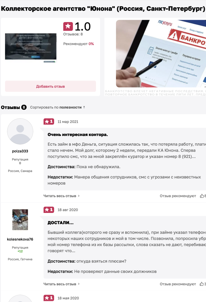 Отзывы