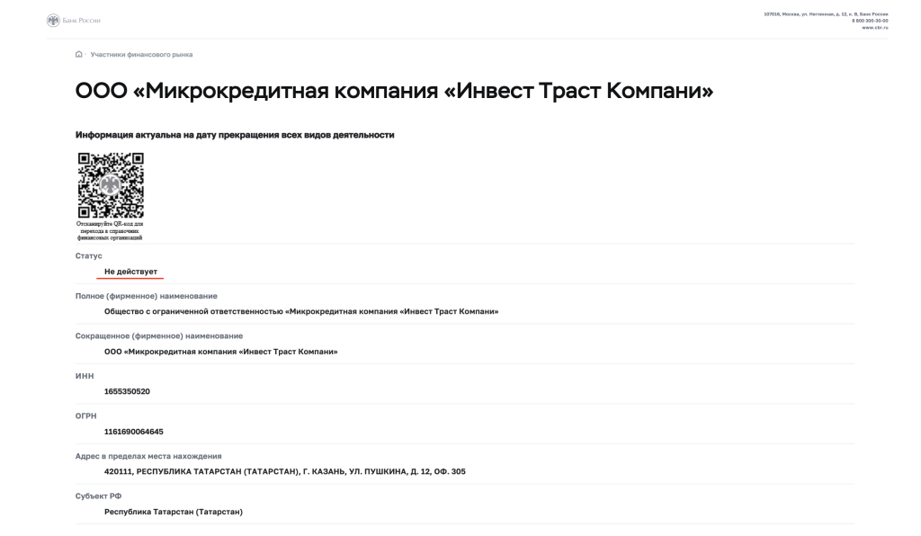 данным ЦБ РФ