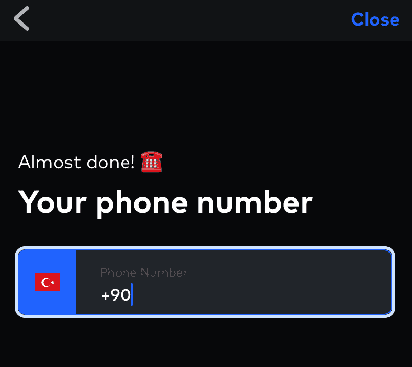 Турецкий телефон для iyzico