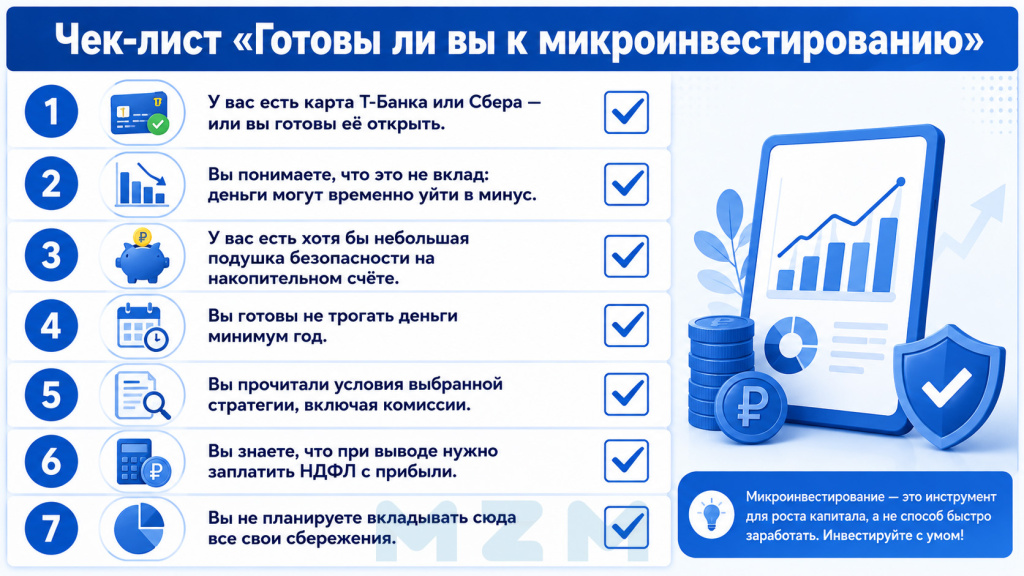 Чек-лист Готовы ли вы к микроинвестированию